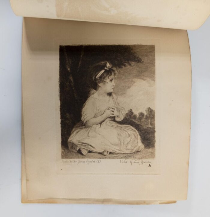 19th century bound collection of etching prints after joshua reynolds and correggio 4109