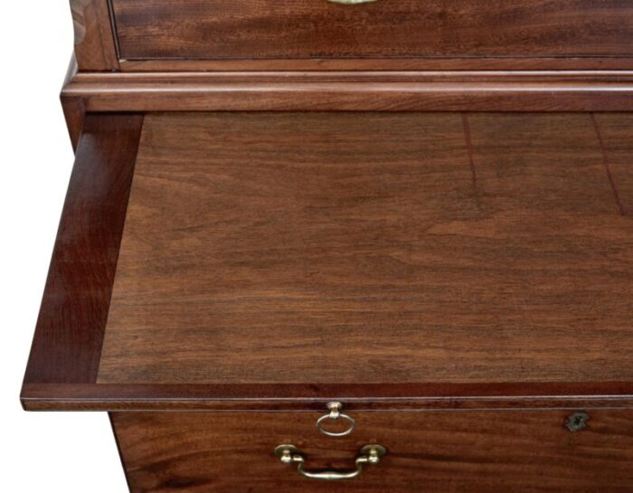 19th century channel island mahogany chest of drawers 4