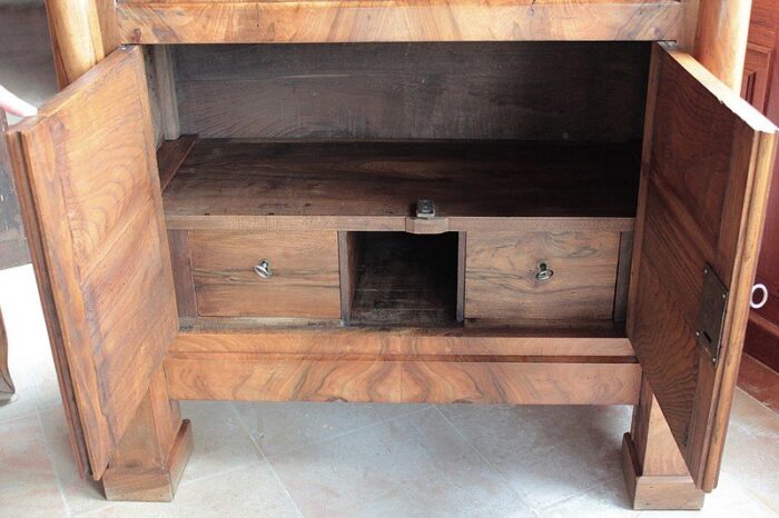 19th century empire walnut secretaire 2