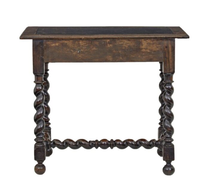 19th century flemish carved walnut side table 5