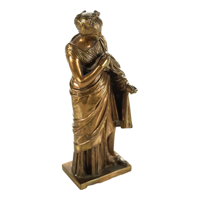 19th century french bronze 7 neoclassical sculpture of a maiden 9596