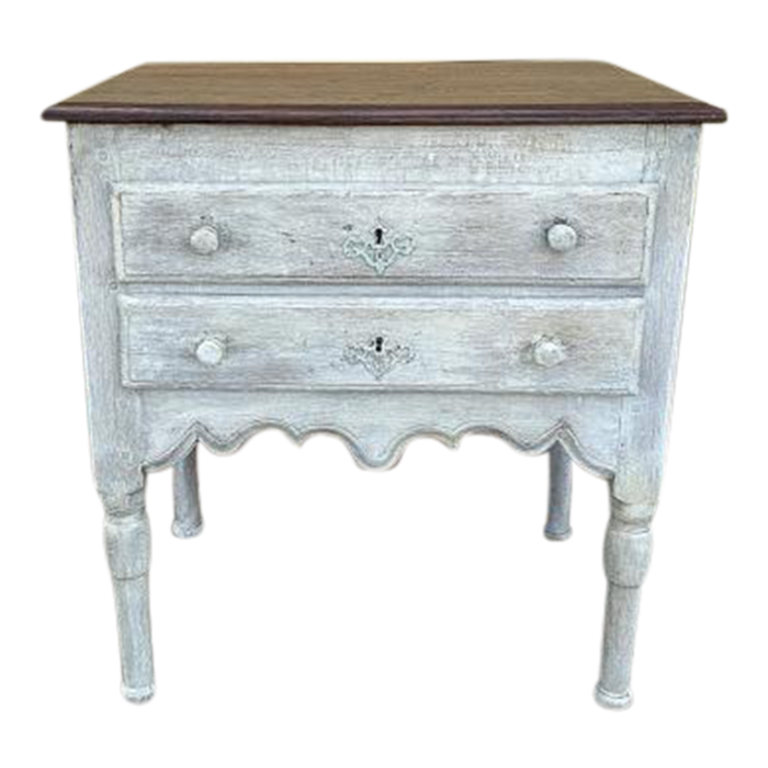 19th century french louis xiv style oak commode 6350