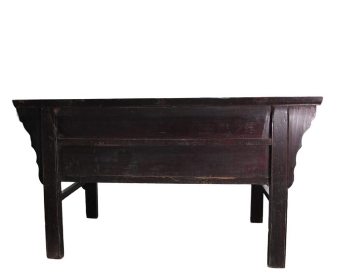 19th century hand carved drawers antique chinese center table 7025