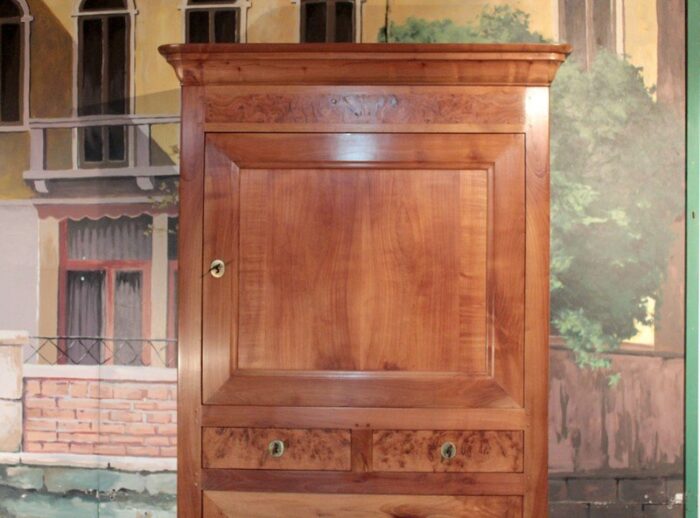 19th century louis philippe cherry wood cabinet 8