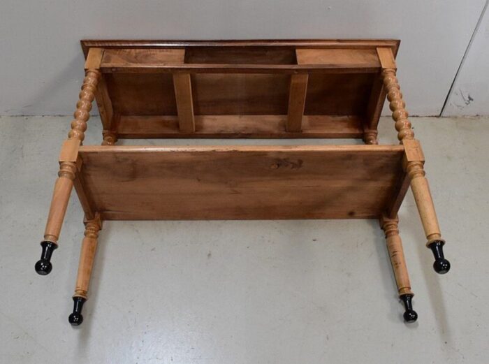 19th century louis philippe solid blond walnut trolley 23