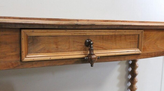 19th century louis philippe solid blond walnut trolley 8