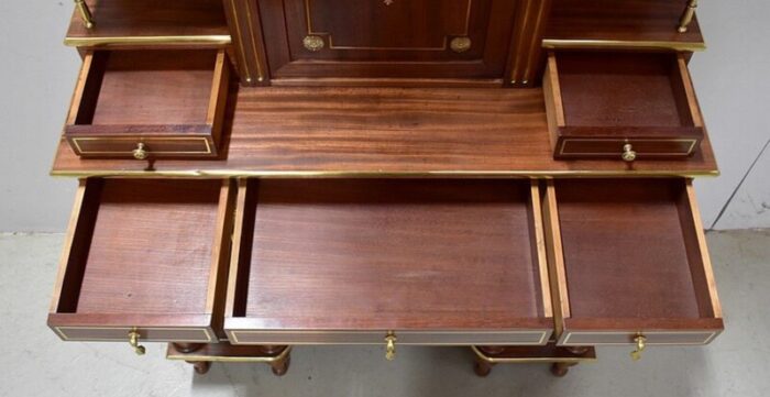 19th century louis xvi style mahogany cabinet 28