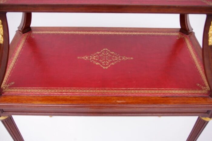 19th century louis xvi style mahogany tea table 6