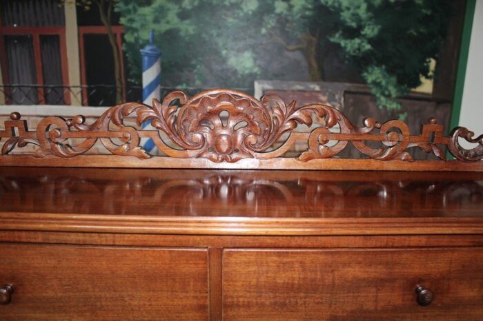 19th century mahogany veneer and rosewood secretaire 3