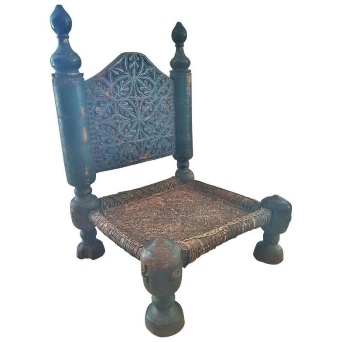 19th century rustic stool 1