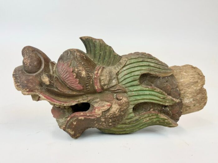 19th century small chinese wooden dragon 1030