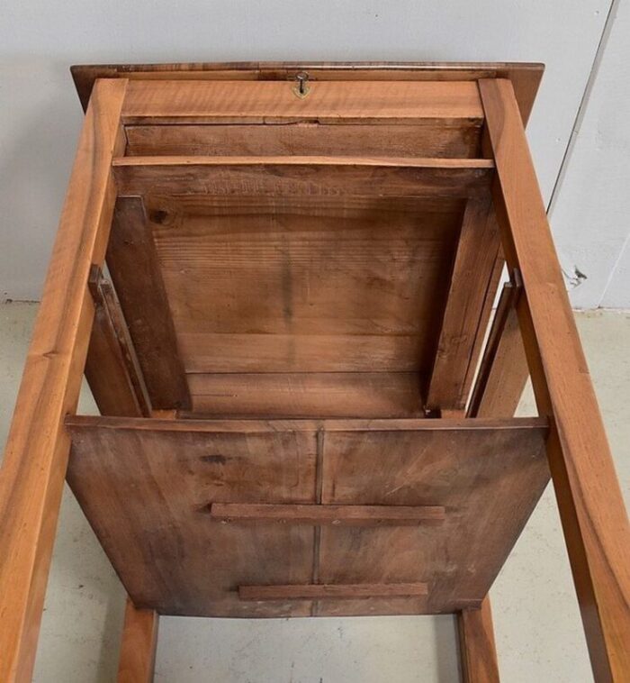 19th century solid walnut notary desk 32