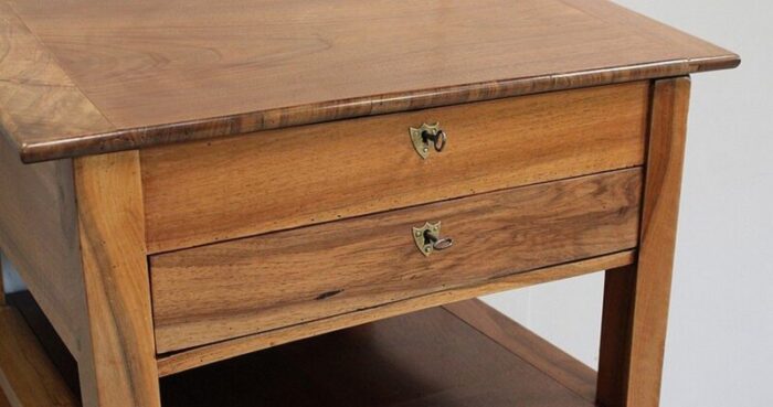 19th century solid walnut notary desk 8