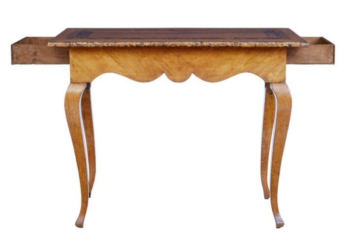 19th century swedish alder root console table 7