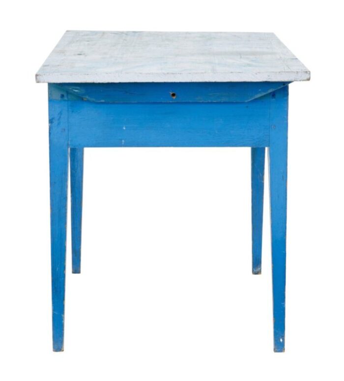 19th century swedish traditional rustic painted side table 4