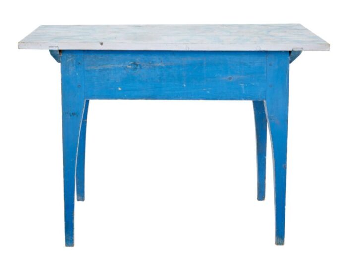 19th century swedish traditional rustic painted side table 5