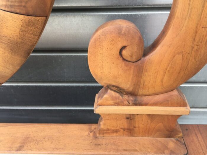 19th century walnut and marble dressing table 18