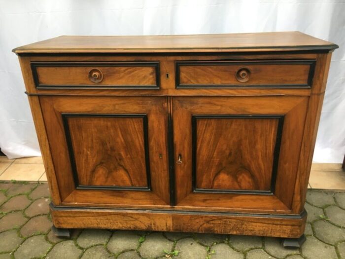 19th century walnut chest of drawers 1