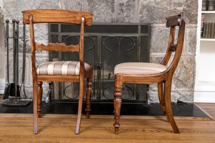 19th century william iii period english carved mahogany side chairsa pair 6809