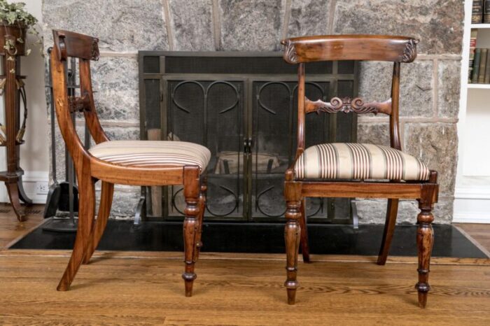 19th century william iii period english carved mahogany side chairsa pair 7069