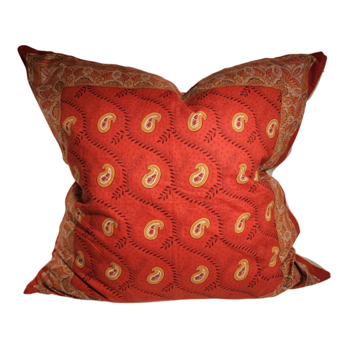 19thc paisley bandana pillow 2497