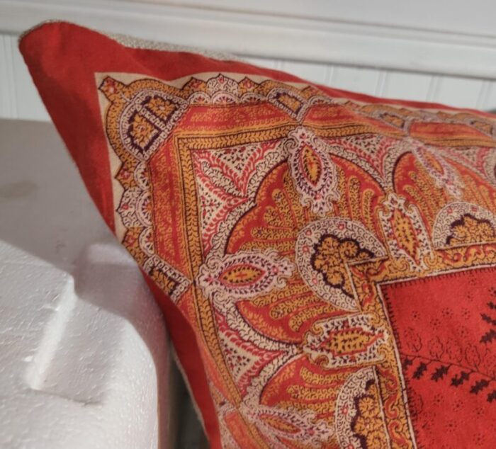 19thc paisley bandana pillow 9998