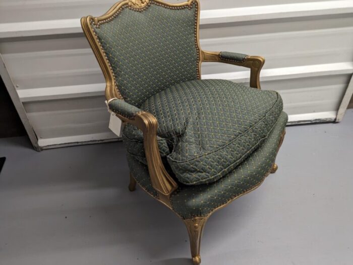 20th century french arm chair 2 piece 6583