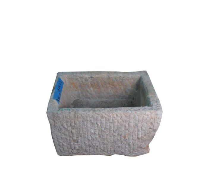 25 inch long hand chiseled stone trough 5715