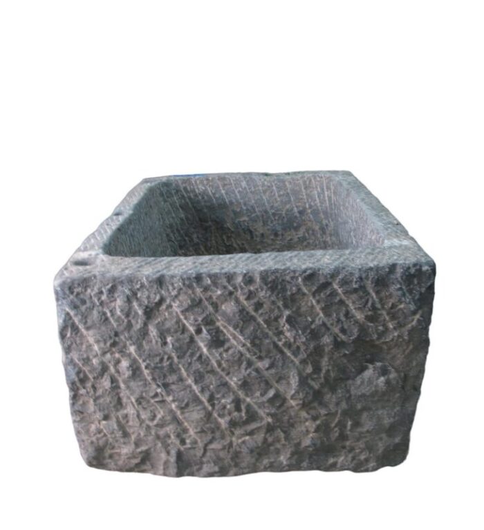 45 inch long hand chiseled stone trough 0020