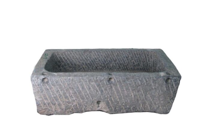 45 inch long hand chiseled stone trough 2979