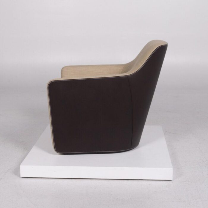 520 brown leather armchair by norman foster for walter knoll 9