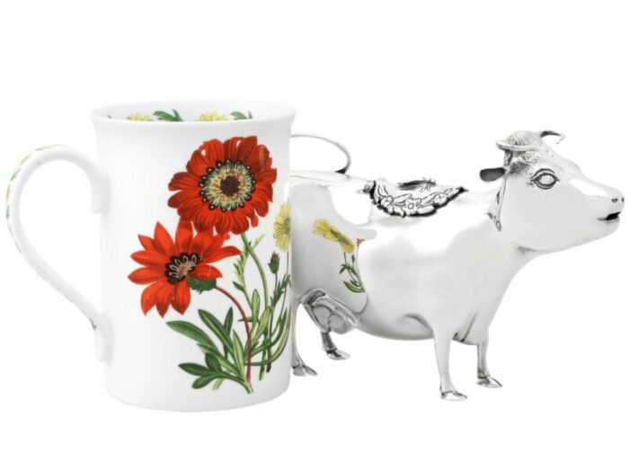 A3043b sterling silver cow creamer master