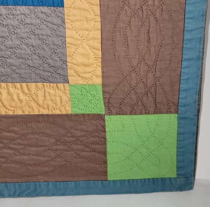 amish bars crib quilt from pennsylvania 8486