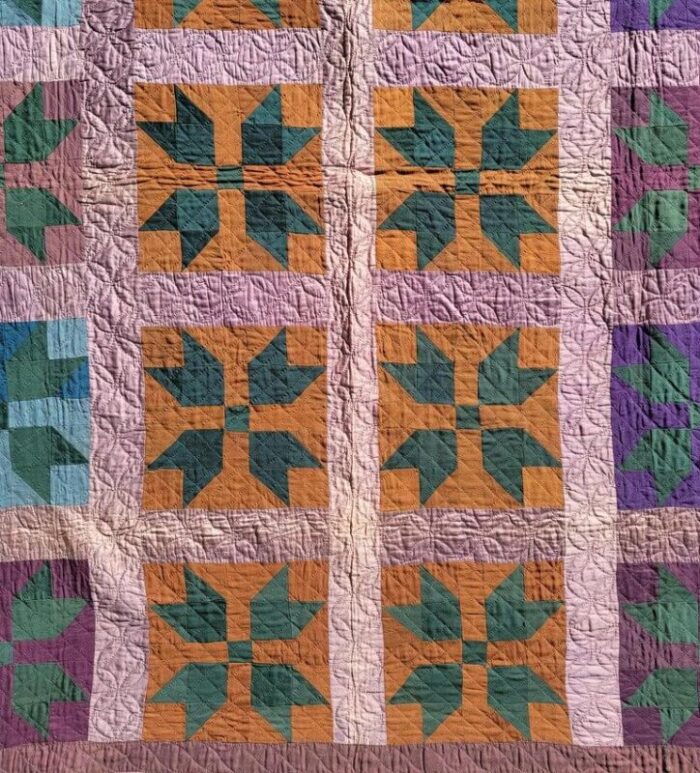 amish quilt dated 1911 from indiana bear paw pattern 5149