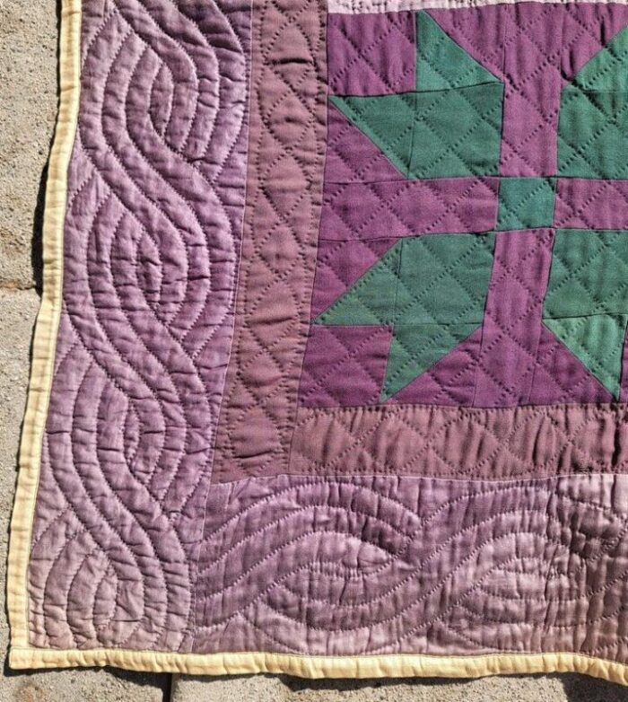 amish quilt dated 1911 from indiana bear paw pattern 5904