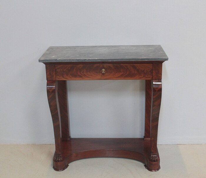 antique 19th century mahogany console table 1