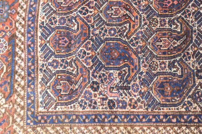 antique afshar rug 52 x 6 8502