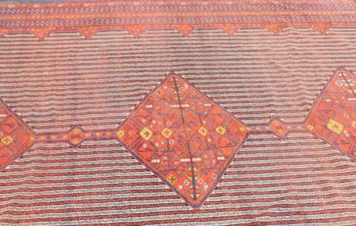 antique afshar rug 73 x 1011 4893