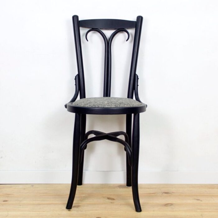 antique art nouveau wooden dining chair 1