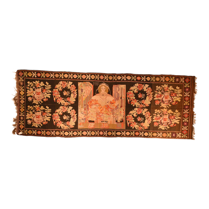 antique bassarabian rug 52 x 1310 1192