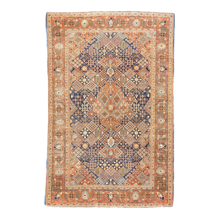 antique dabir kashan rug 42 x 65 3613