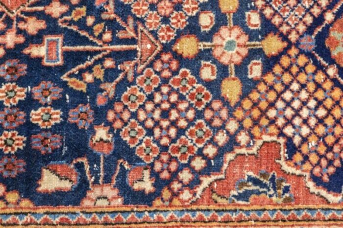 antique dabir kashan rug 42 x 65 8224