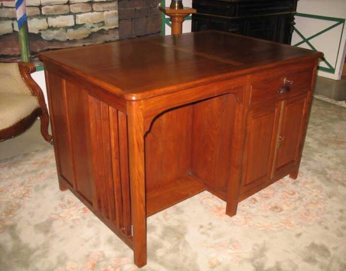 antique double face desk 4