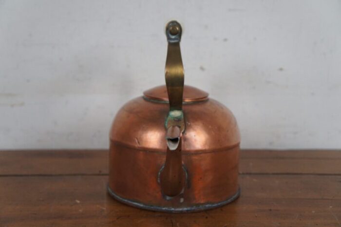 antique english george iii copper gooseneck bird spout coffee tea kettle 4854