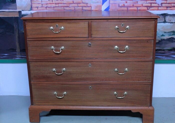 antique english mahogany chest of drawers 5