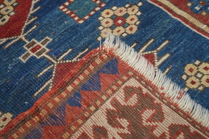 antique fachralo kazak rug 34 x 39 0441