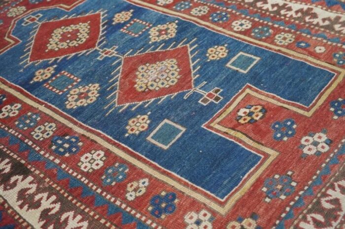 antique fachralo kazak rug 34 x 39 0466