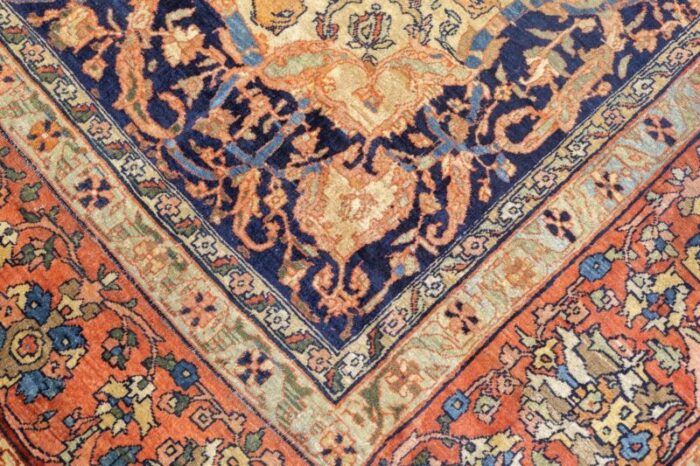 antique farahan sarouk rug 69 x 103 2034