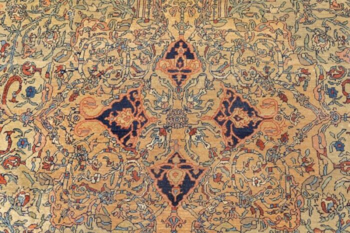 antique farahan sarouk rug 69 x 103 7060