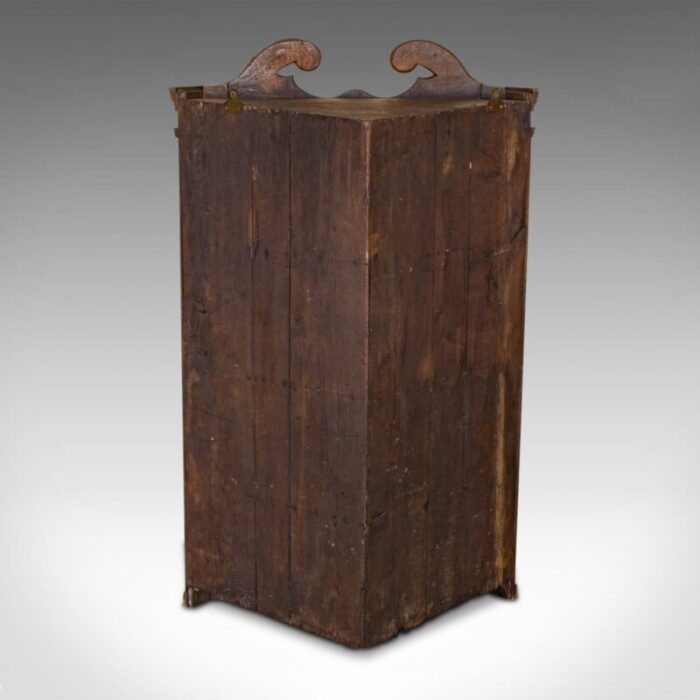 antique georgian english oak corner cabinet 1780s 7